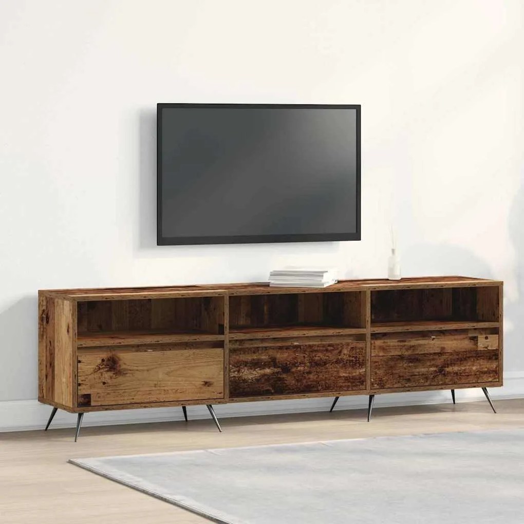 Gabinete de TV Madeira Velha 150x30x44,5 cm Madeira Engenharia
