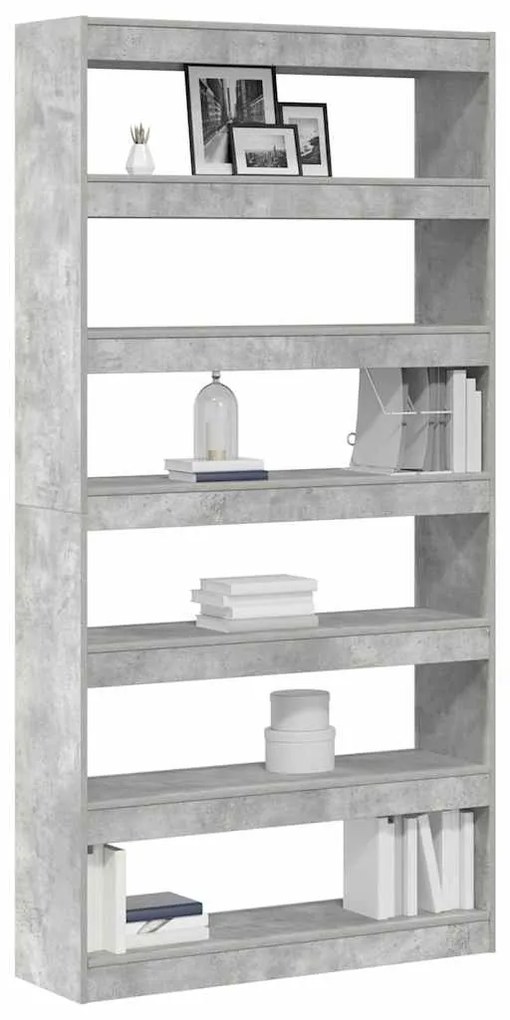 Estante vidaXL Cinza Madeira engenheirada 100 x 30 x 198 cm Estante