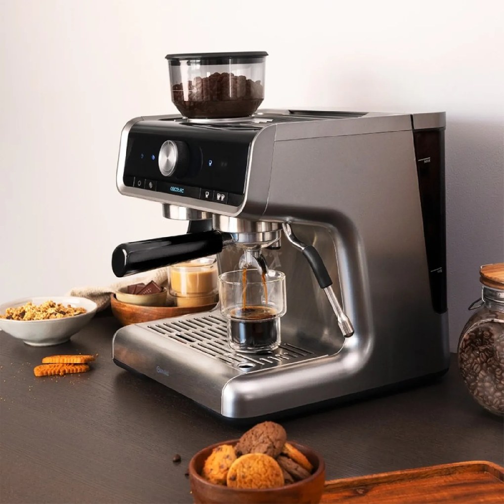 Máquina de café Expresso Power Espresso 20 Barista Cream com depósito de café e 20 bares