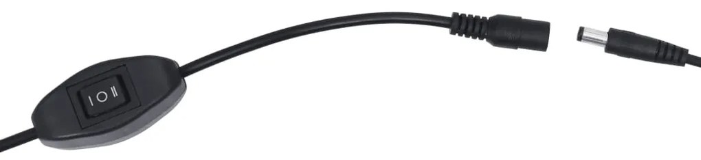 Lâmpada de aquário LED com braçadeiras 55-70 cm azul e branco