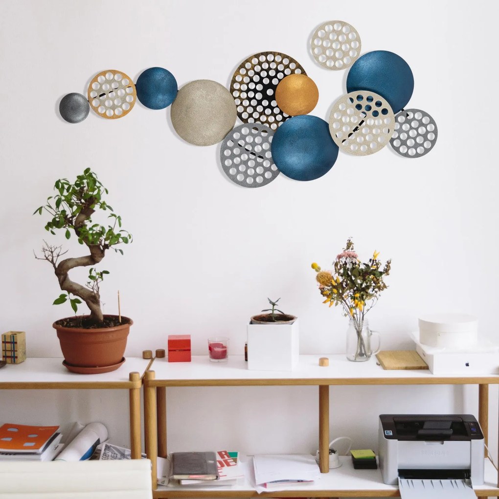 Acessório Decorativo de Parede Bronte – Multicolor – 90 x 8 x 42 cm