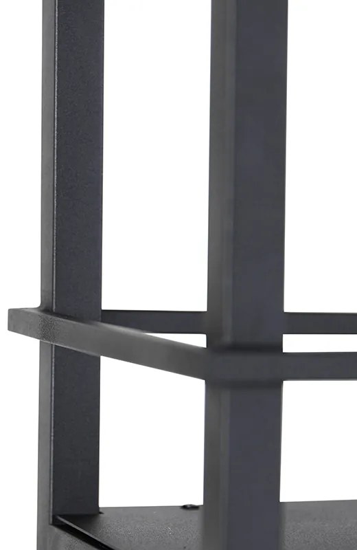 Candeeiro de suspensão industrial preto com malha 4 luzes - Cage Rack