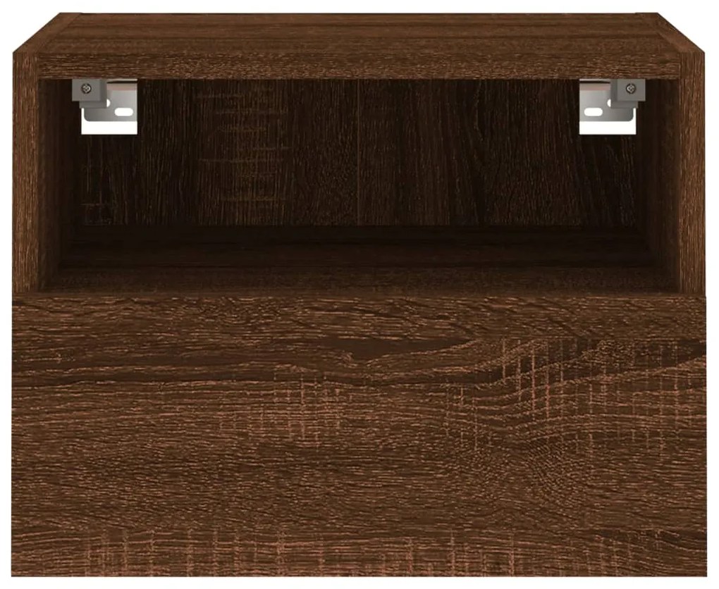 Móveis parede TV 2pcs 40x30x30 deriv. madeira carvalho castanho
