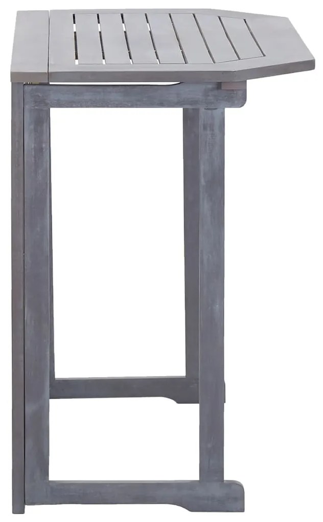 Mesa de varanda dobrável 90x50x74 cm madeira de acácia maciça