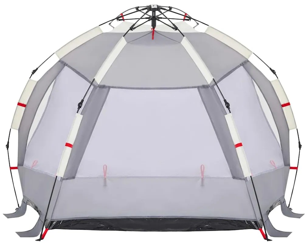 Tenda praia 2 pessoas libertação rápida impermeável cinzento