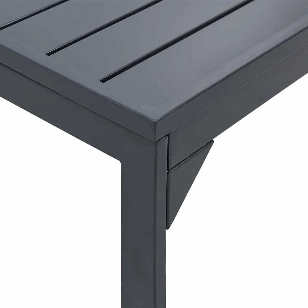Mesas de Extensão vidaXL 2 pcs Antracite 210x90x73 cm Aço
