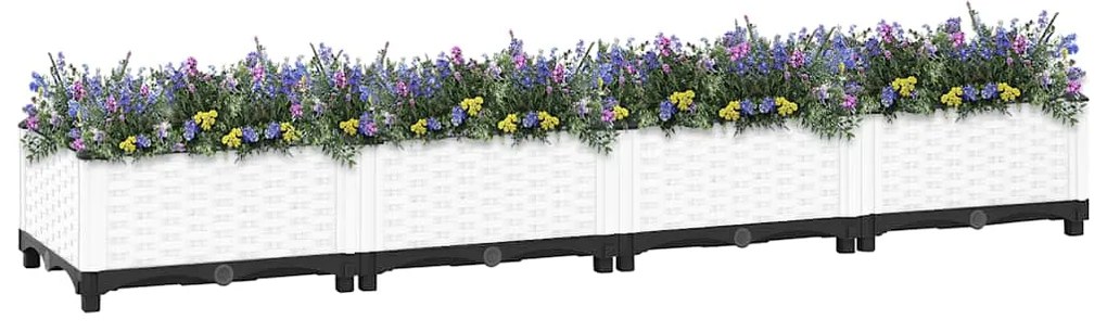 Canteiro elevado 160x40x23 cm polipropileno