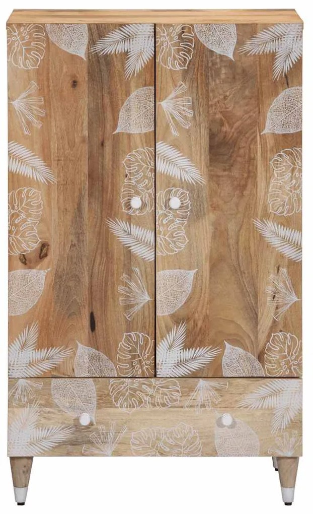 Aparador alto 60x33,5x100 cm madeira de mangueira maciça
