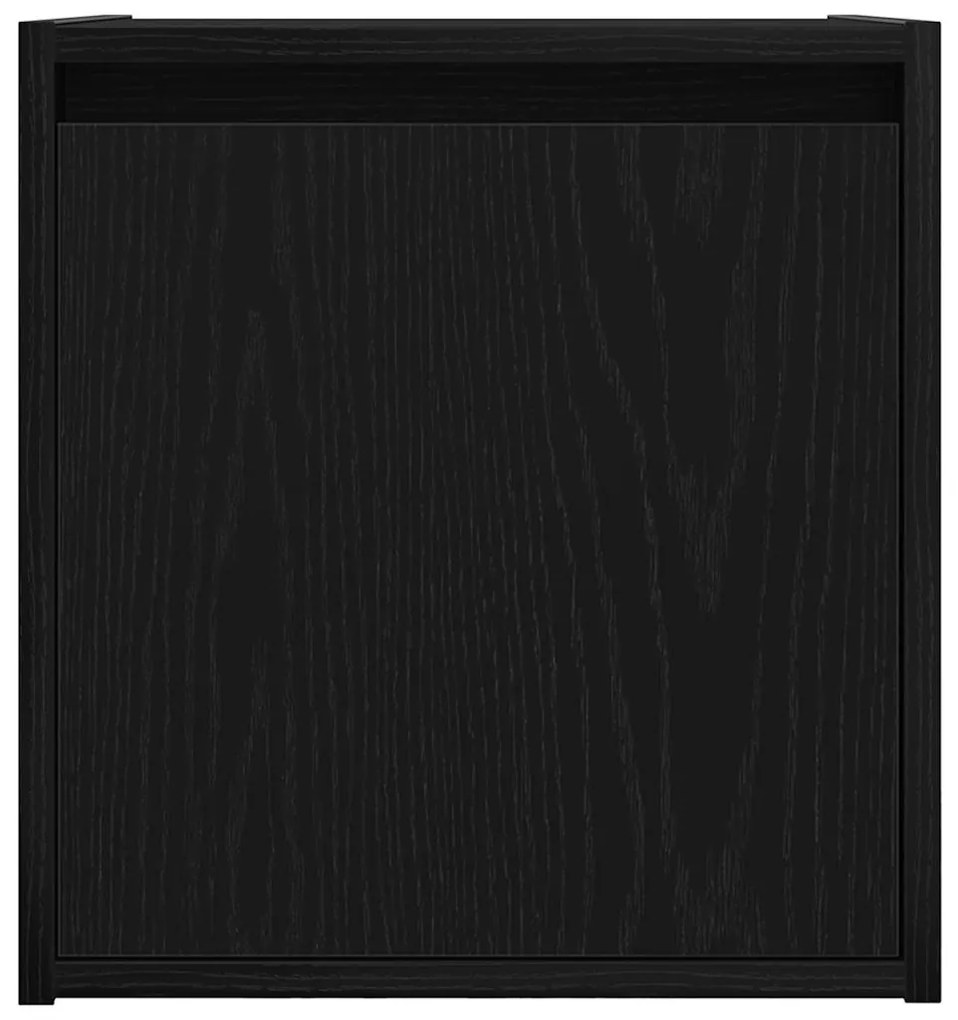 Mesa de cabeceira de parede 38x34x40 cm preto