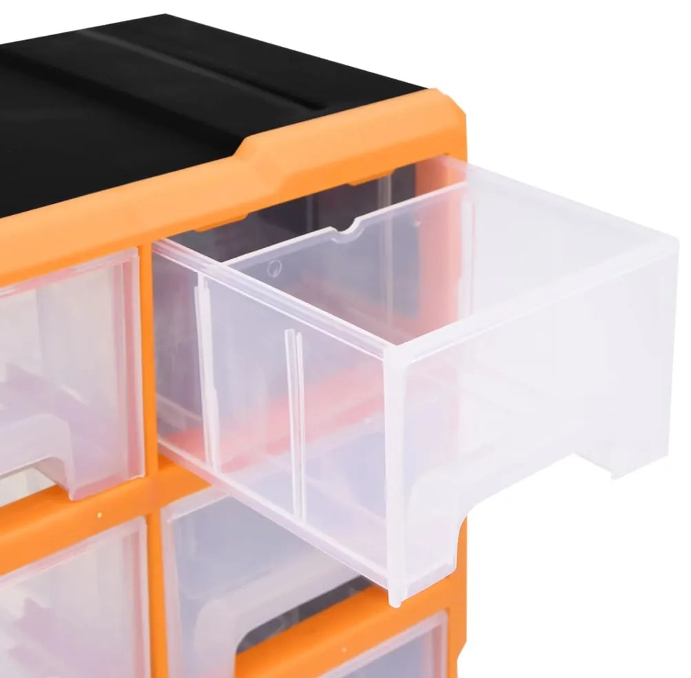 Caixa organizadora com 16 gavetas médias 52x16x37 cm