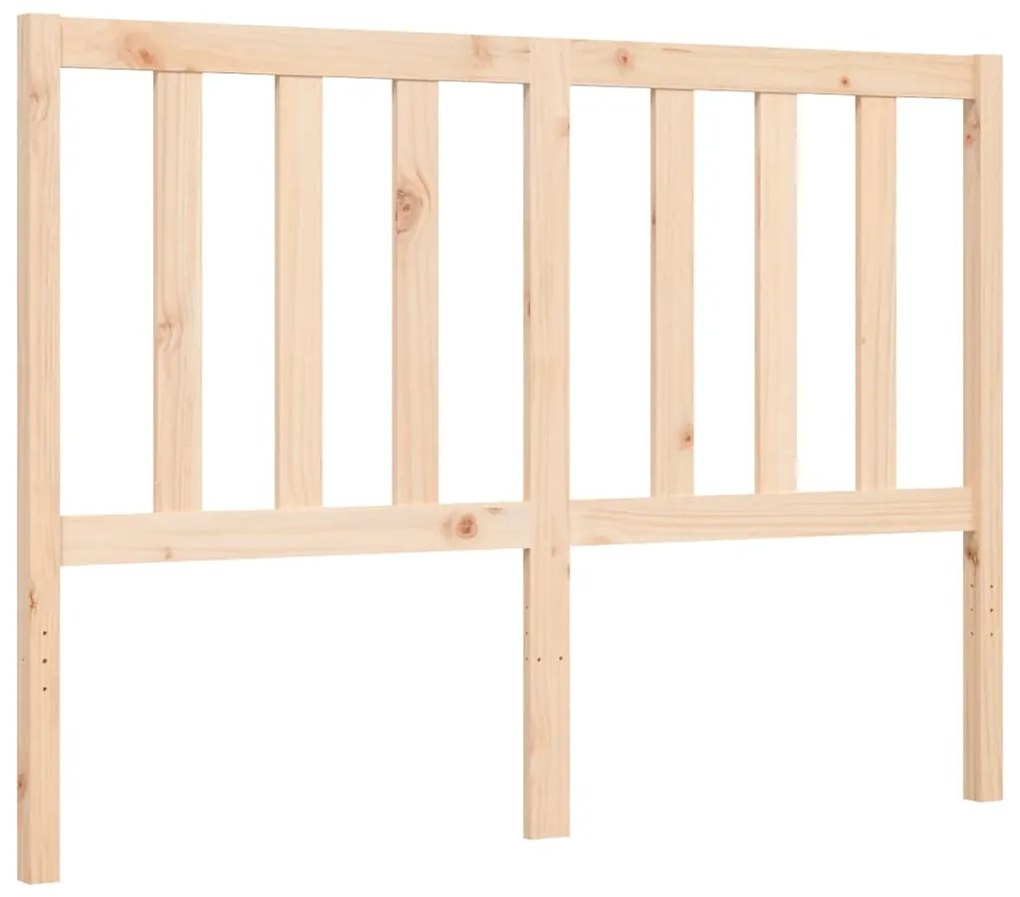 Estrutura de cama de casal com cabeceira madeira maciça