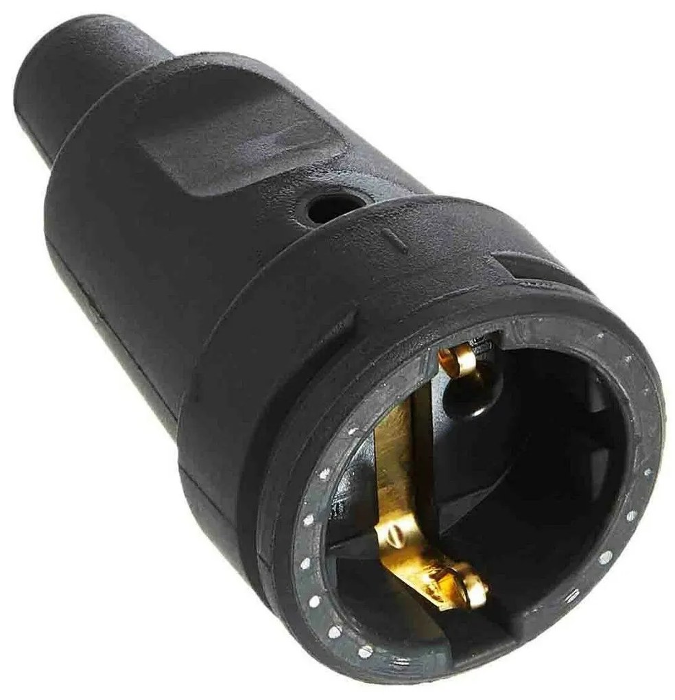 Base de Encaixe Kopp Aérea Preto 250 V 16 a