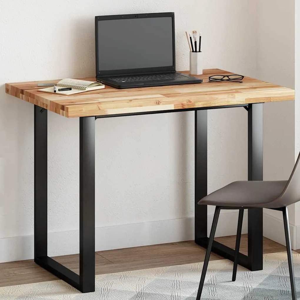 vidaXL Tampo de mesa retangular 100x70x4 cm madeira de acácia maciça