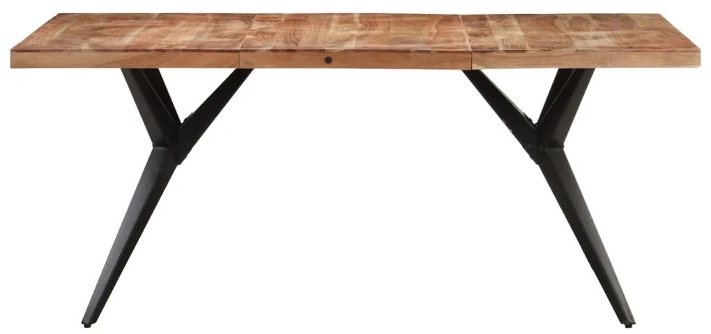 Mesa de jantar 160x80x76 cm madeira de acácia maciça