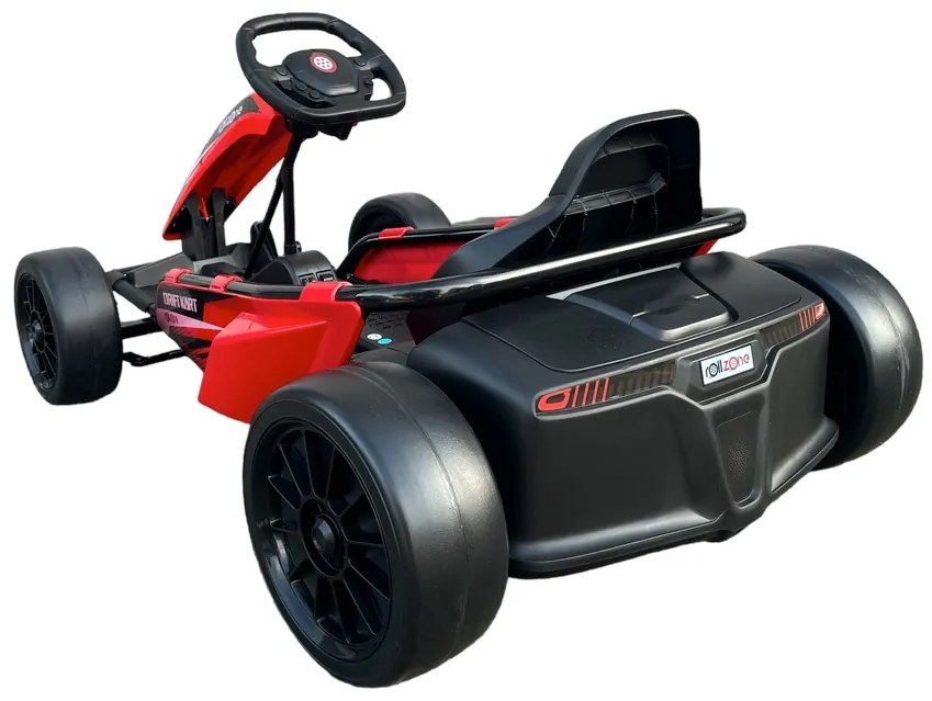 Kart elétrico Infantil drift Go-Kart, potência 24V Vermelho