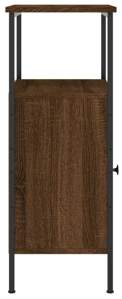 Mesa cabeceira 41x31x80 cm derivados madeira carvalho castanho