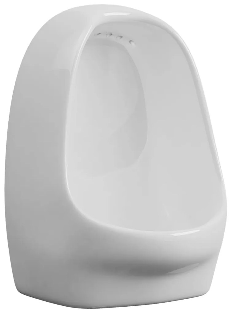 Urinol de parede com válvula de descarga cerâmica branco