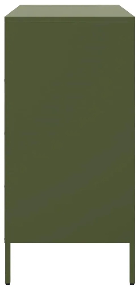 Aparador 68x39x79 cm aço verde azeitona