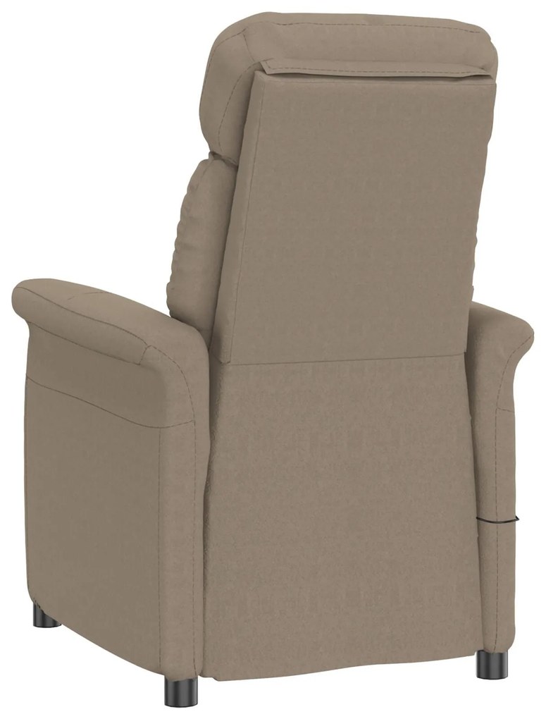 Cadeira de Massagem vidaXL em Microfibra Taupe