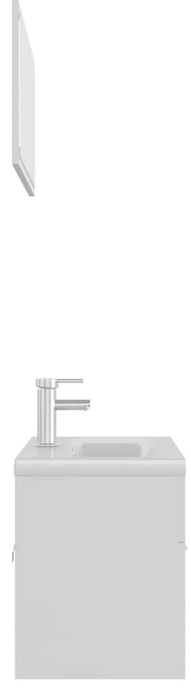 Conjunto de móveis de casa de banho contraplacado branco
