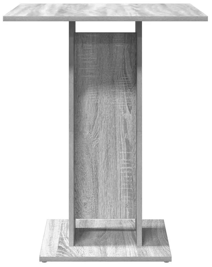 Mesa de bistrô 60x60x75cm derivados de madeira cinzento sonoma