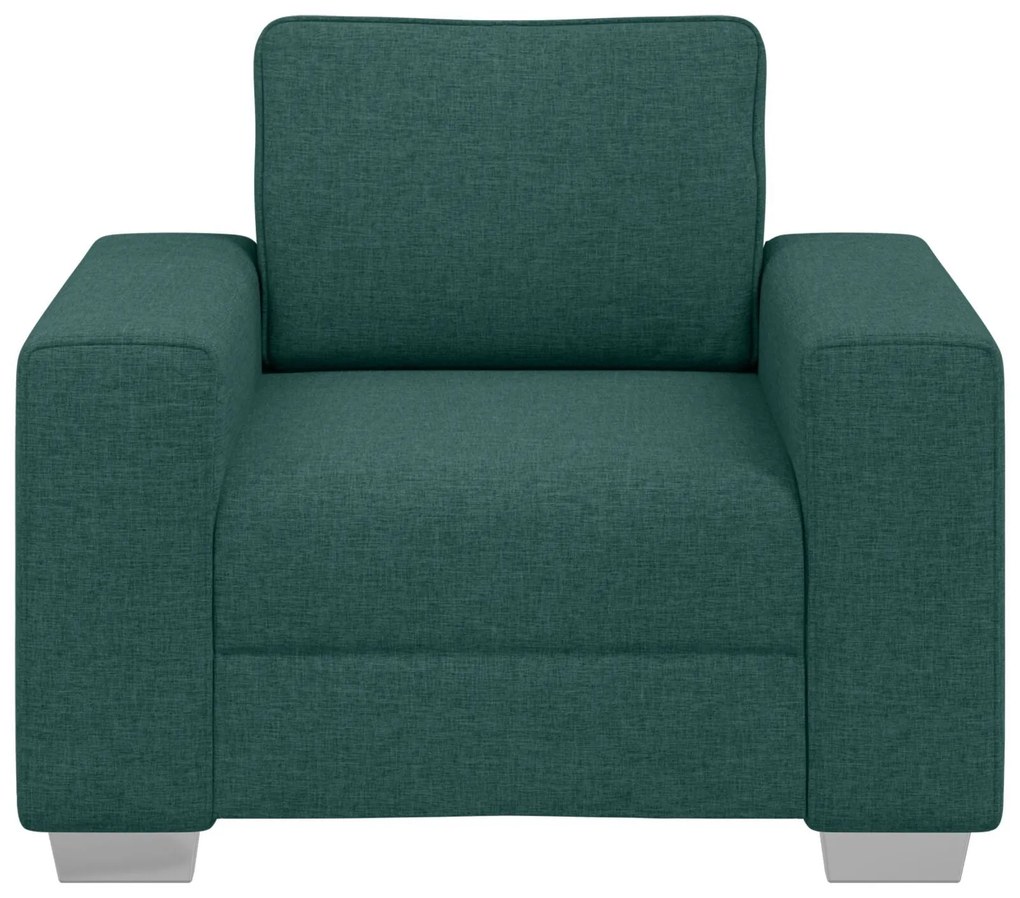 Poltrona vidaXL Verde Escuro 59 cm em Tecido
