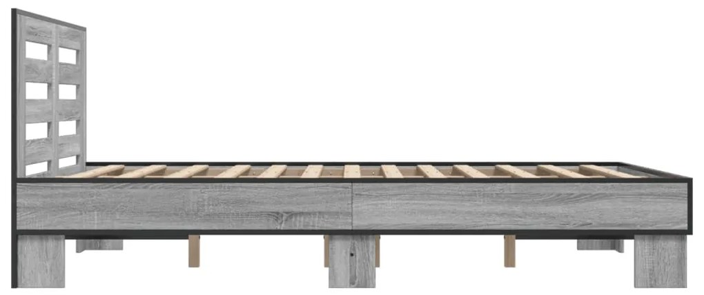 Estrutura cama 140x190 cm derivados de madeira/metal