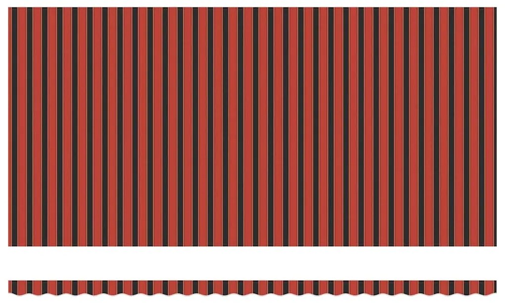 Toldo Retrátil Laranja e marrom 600 × 350 cm laranja e castanho