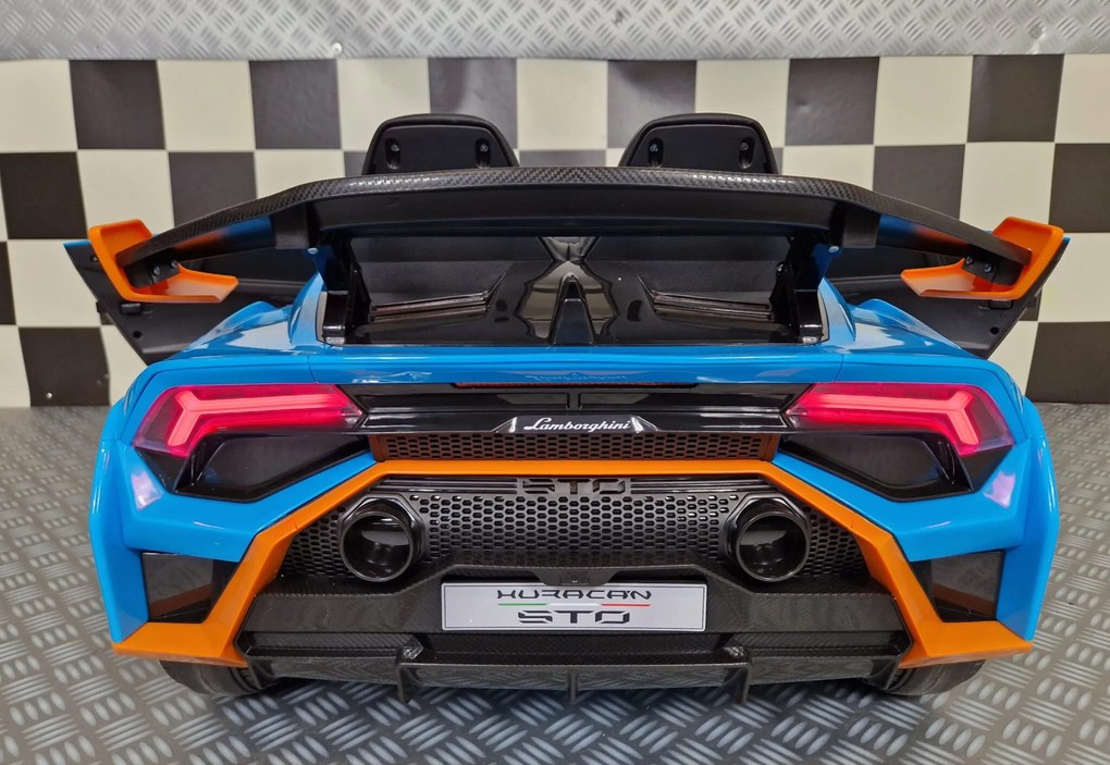 Carro eletrico bateria crianças 12V Lamborghini Huracan STO drift Azul