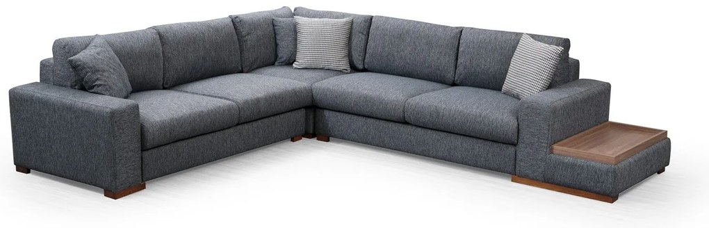 Sofá de Canto "Loop" – Cor Antracite – Medidas 282 cm x 323 cm x 95 cm