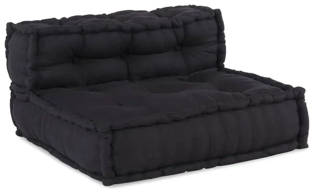 Puffs Modulares 4 pcs Tecido Antracite