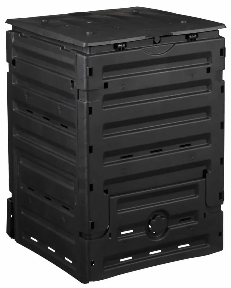 Caixote de compostagem 300 L preto
