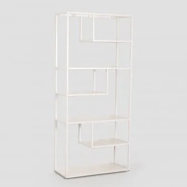 Estante 85x190 Cm Em Aço Thura Gardénia Branco - Sklum