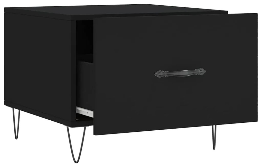 Mesa de centro 50x50x40 cm derivados de madeira preto