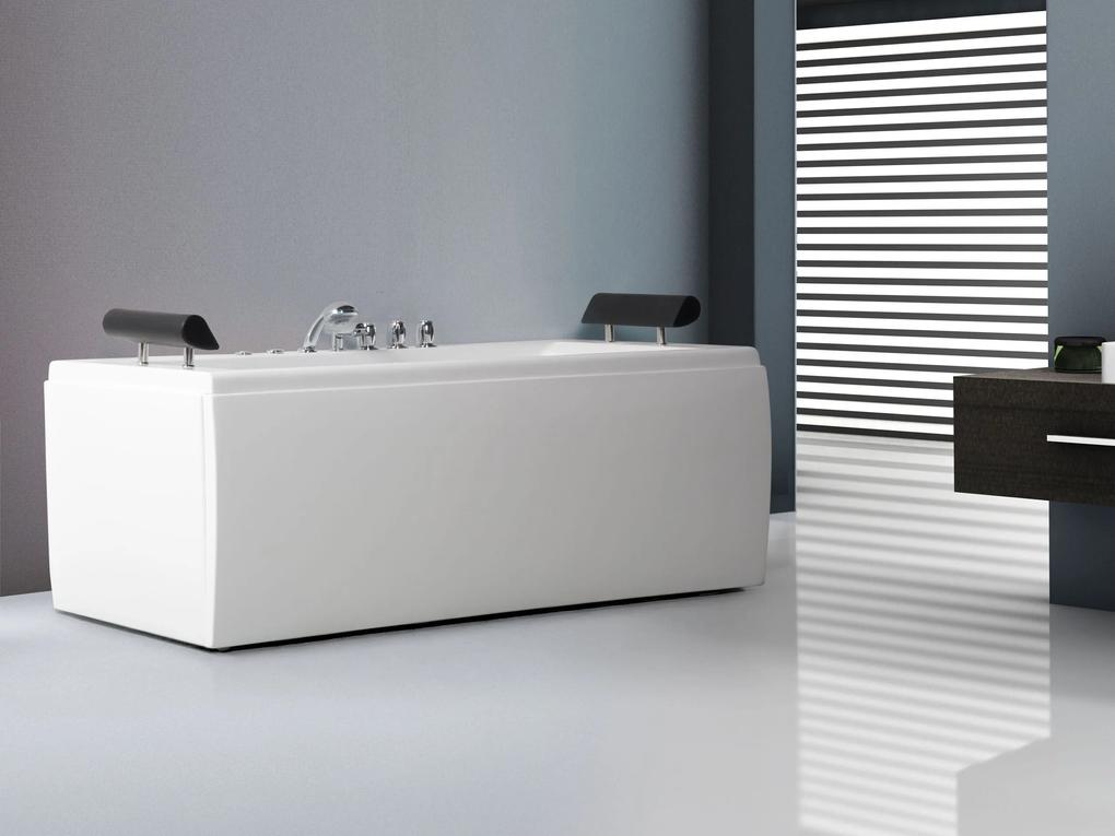 Banheira de hidromassagem em acrílico branco 172 x 83 cm MONTEGO Beliani