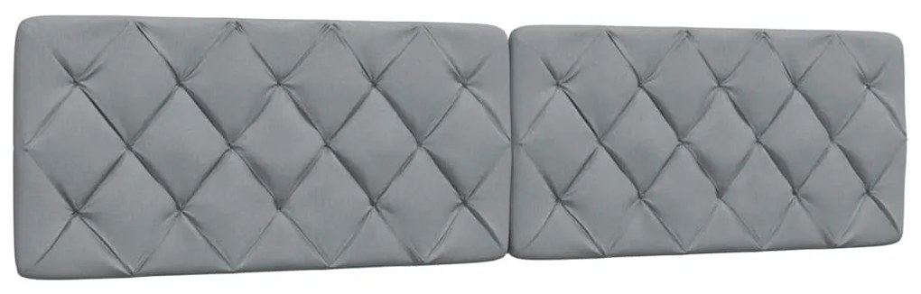 Estrutura de cama com LED sem colchão 200x200 cm tecido
