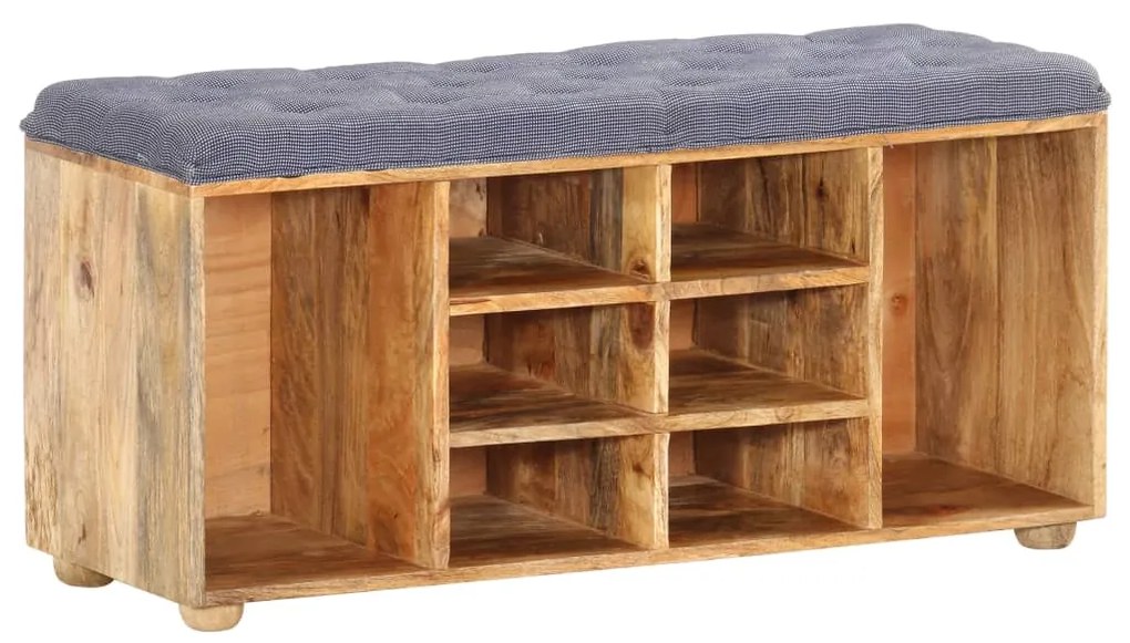 vidaXL Banco de corredor 100x35x47 cm madeira de mangueira maciça