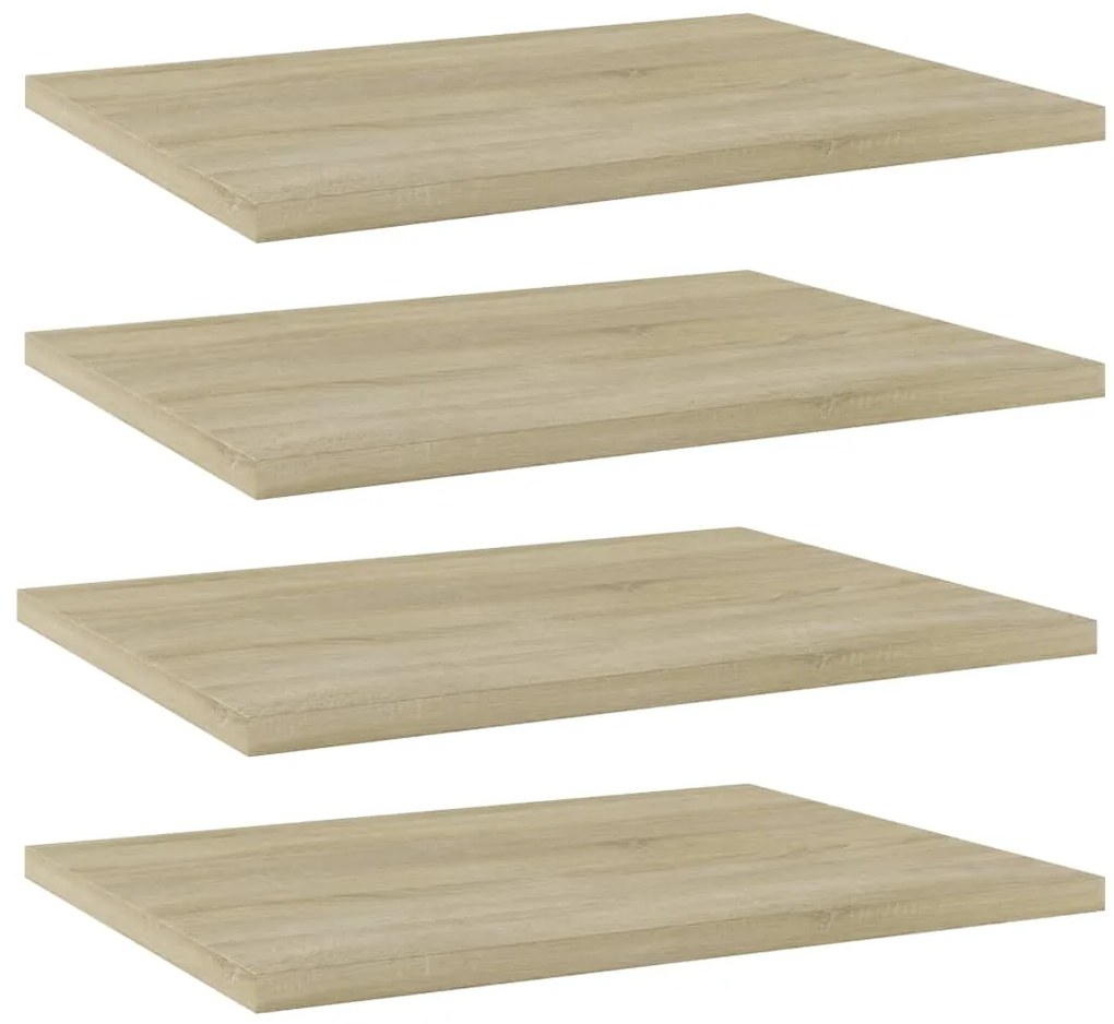 Prateleiras estante 4pcs 40x30x1,5cm contraplacado cor carvalho