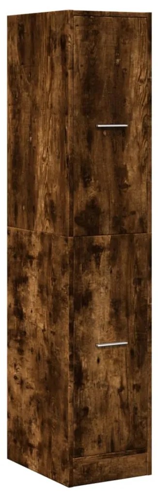Armário boticário 30x41x144,5cm derivados madeira carvalho fumado