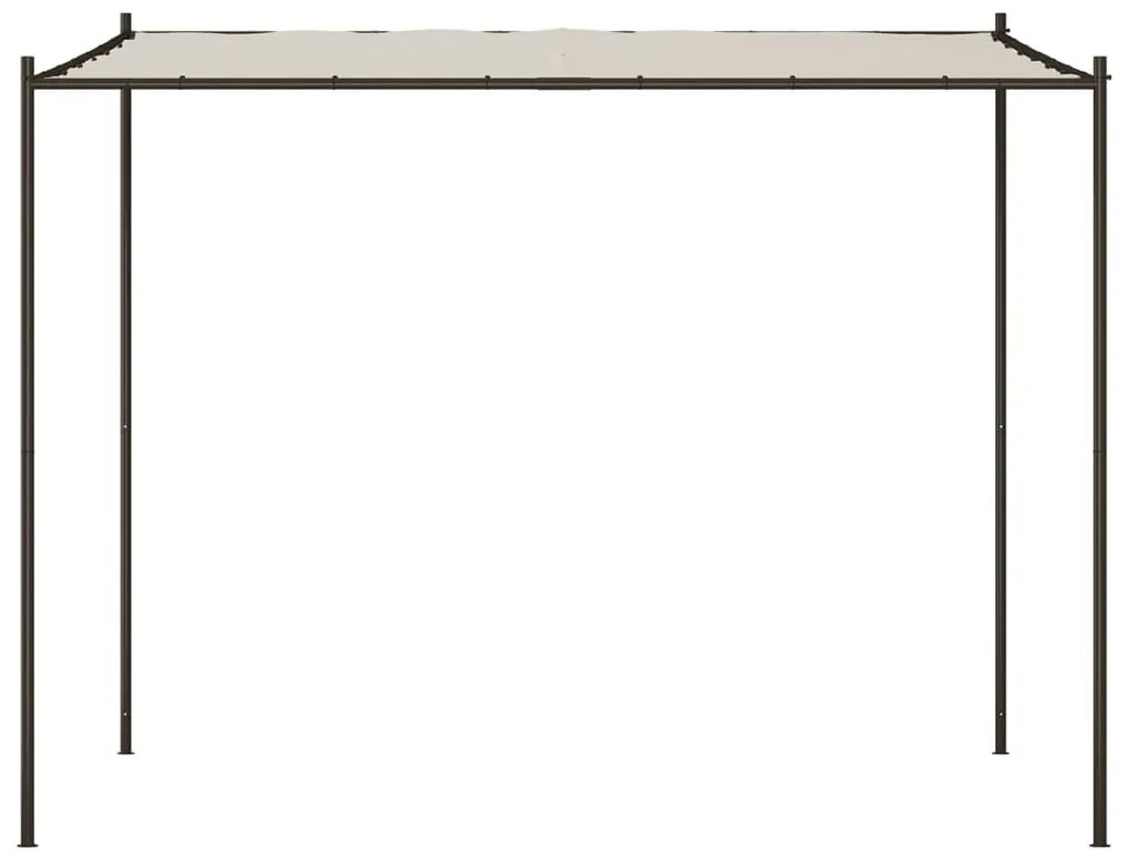 Gazebo 3x3 m 180 g/m² tecido e aço branco