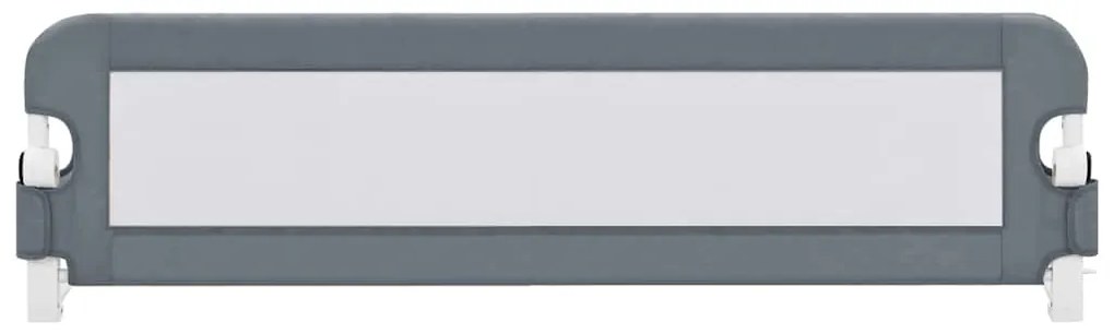 Barra de segurança p/ cama infantil 150x42cm poliéster cinzento