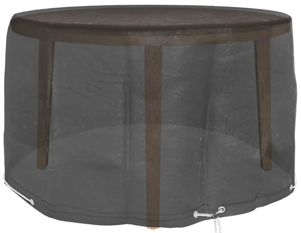 Capas p/ mobília de jardim 2 pcs 6 ilhós Ø125x75 cm redondo