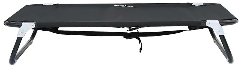 Cama Dobrável Preta ML Tecido Oxford e Aço