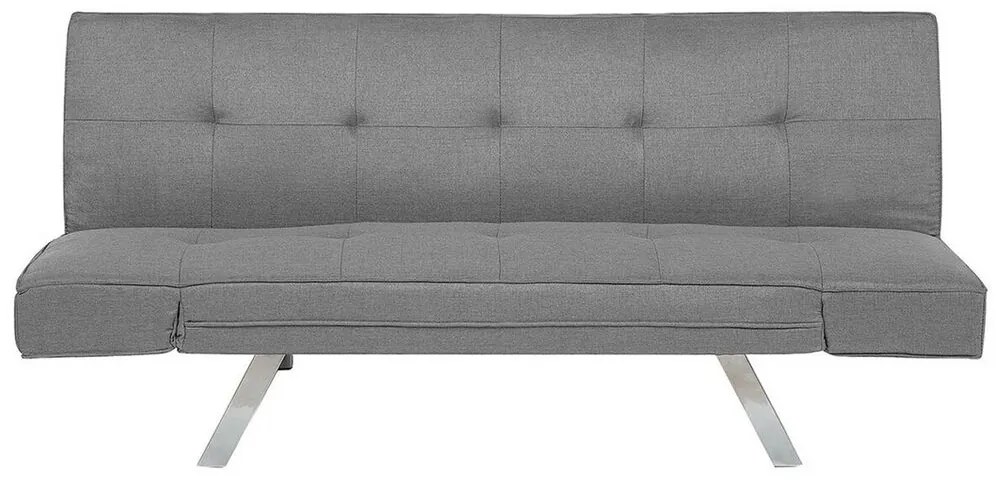 Sofá-cama de 3 lugares em tecido cinzento claro BRISTOL II Beliani