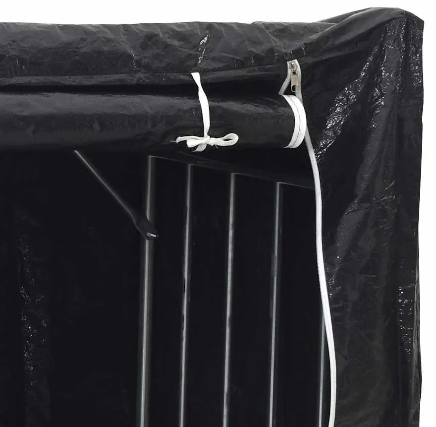 Rack de lenha tampa de chuva 151x80,5x110,5 cm aço galvanizado