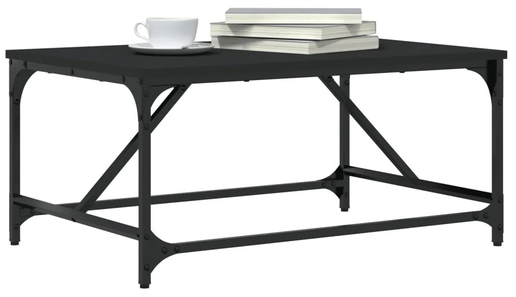 Mesa de centro 75x50x35 cm derivados de madeira preto