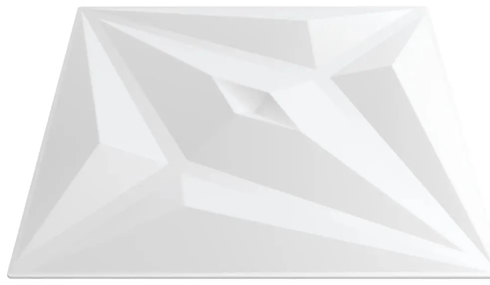 Painéis de parede 12 pcs 50x50 cm 3m² XPS estrela branco