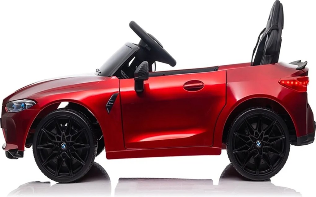Carro elétrico para crianças BMW M4 12V pneus e borracha Vermelho
