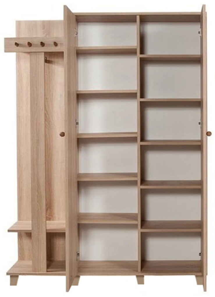 Hall Stand Garmanto – Sonoma Oak – 135x192x36 cm