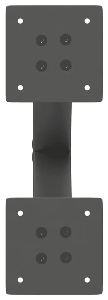 Pés para mesa de centro em formato de X, 2 peças, antracite, 30x(30-31